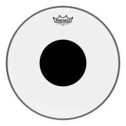 WeatherKing CS Bass Drum Black Dot Clear 22