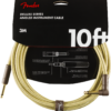 Fender Deluxe Series Instrument Cable, Straight/Angle, 10', Tweed