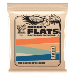 Ernie Ball Flatwound basģitāras stīgas 45-100
