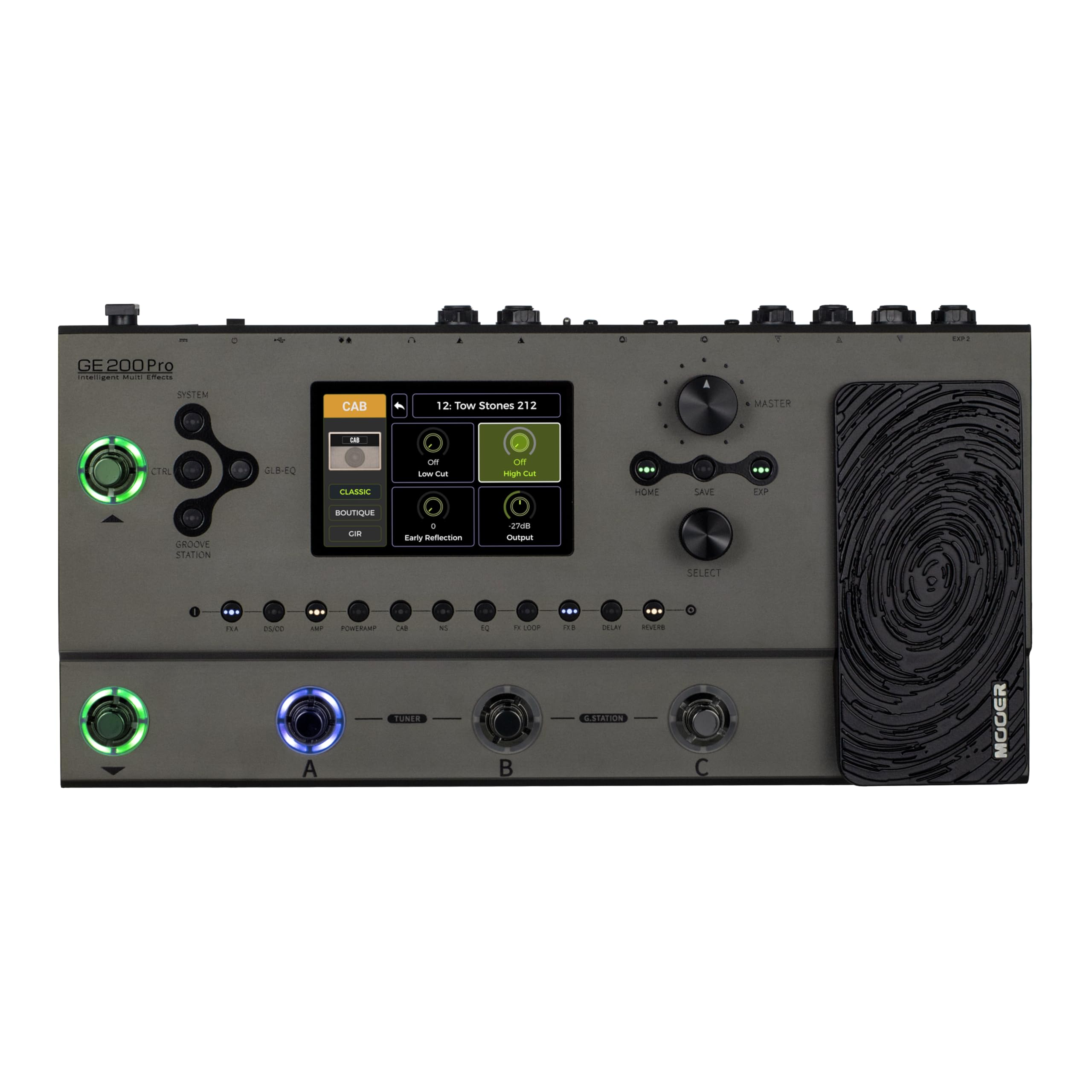 Mooer GE200 Pro efektu procesors Mooer GE200 Pro efektu procesors