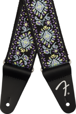 Fender Pasadena Woven Blue Lotus ģitāras siksna