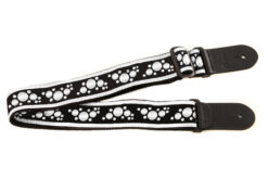 Ovation White/Black ģitāras siksna