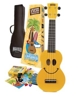 Mahalo Smile-YW soprāna ukuleles komplekts
