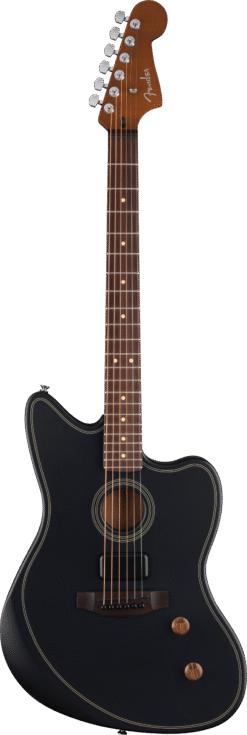 Fender Acoustasonic Standard Jazzmaster BLK elektroakustiskā ģitāra
