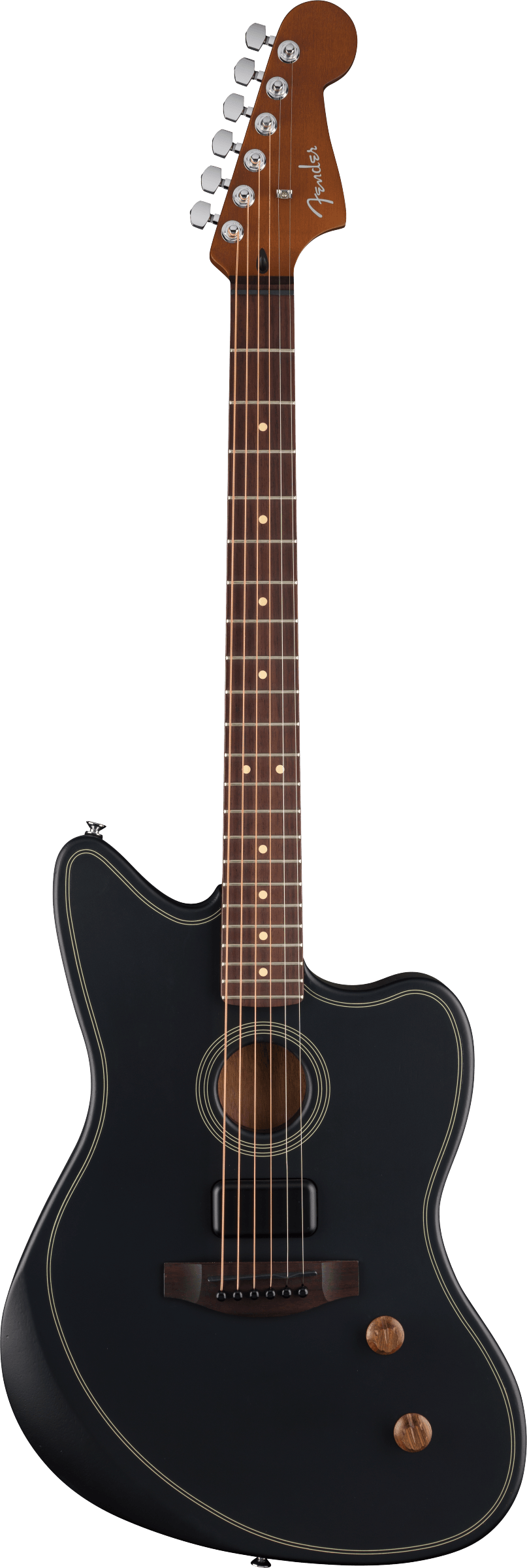 Acoustasonic® Standard Jazzmaster® Fender Acoustasonic Standard Jazzmaster BLK elektroakustiskā ģitāra