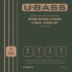 Kala U-Bass Metal Roundwound stīgas